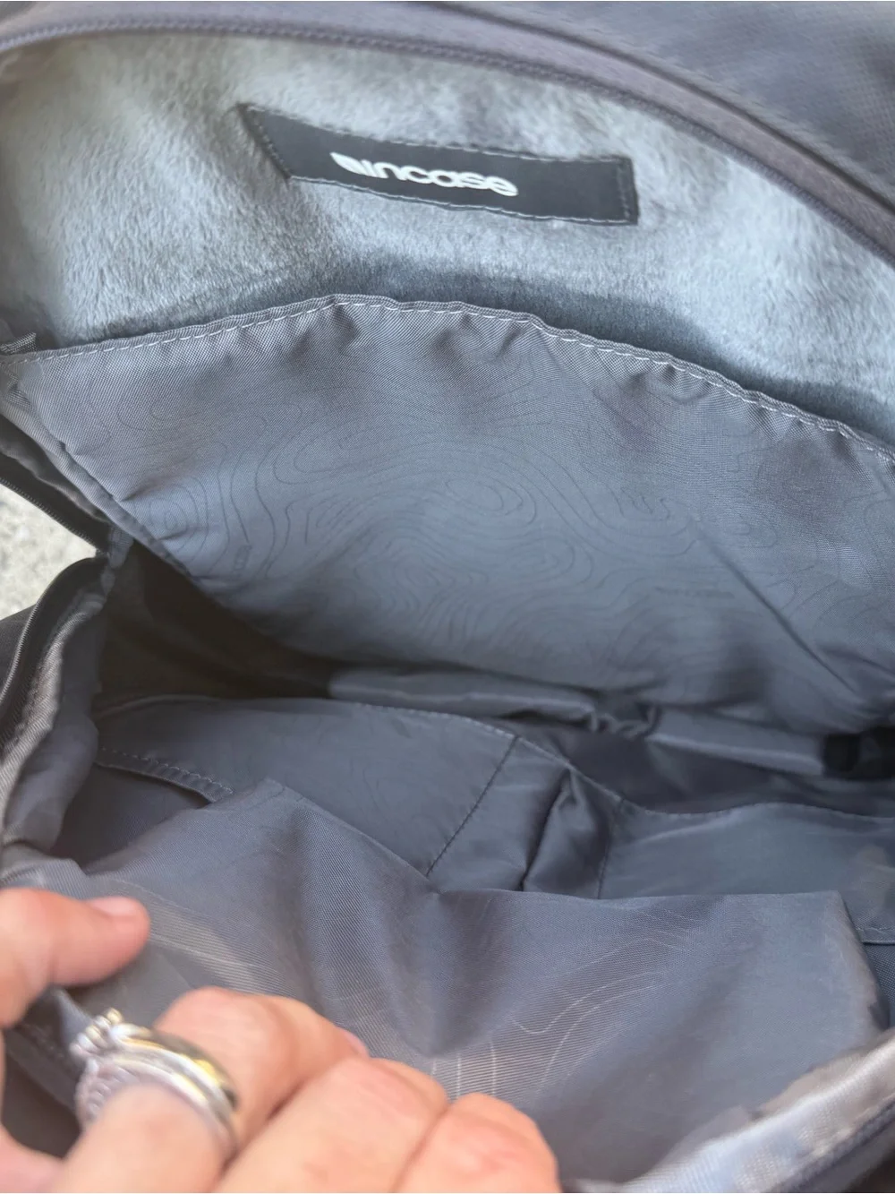 Incase Black Two-Tone Urban Backpack - plush lined, laptop sleeve